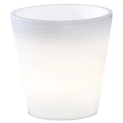 Konstsmide Assisi LED-blomsterpotte, belyst, Ø 28 cm