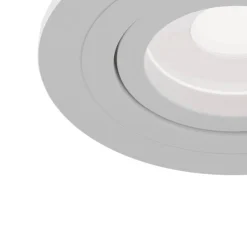 Atom indbygningsspot, GU10, hvid, rund ramme^Maytoni Outlet