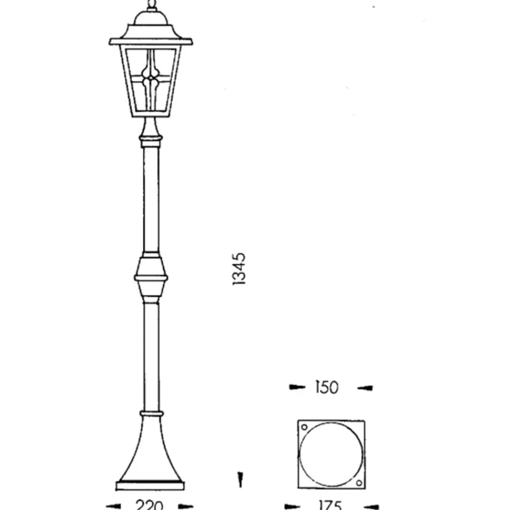 Attraktiv lampemast 772 B^Albert Leuchten Online
