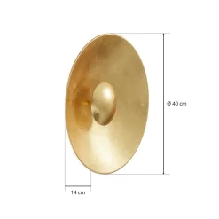 Aura Sol væglampe i guldlook Ø 40 cm^Kögl Outlet