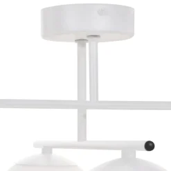 Domiluce Aurora loftlampe, hvid, Ø 50 cm, 4 lyskilder, glas, E14