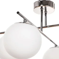 Aurora loftlampe, krom, Ø 50 cm, 4 lyskilder, glas, E14^Domiluce Discount
