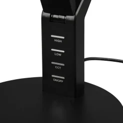 Trio Lighting Ava LED-bordlampe med dæmperfunktion, sort