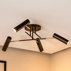 Axion loftlampe, 4 lyskilder, titanfarvet, stål^Luminex Discount