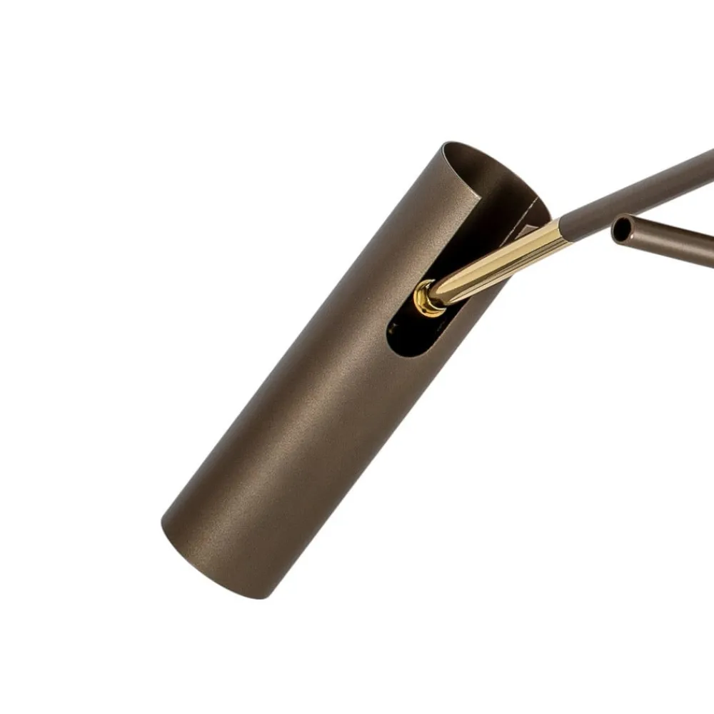 Luminex Axion loftlampe, 3 lyskilder, titanfarvet, stål