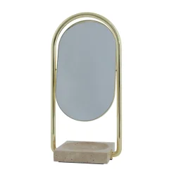 Angui bordspejl, guld, højde 35 cm, glas, marmor^AYTM Sale