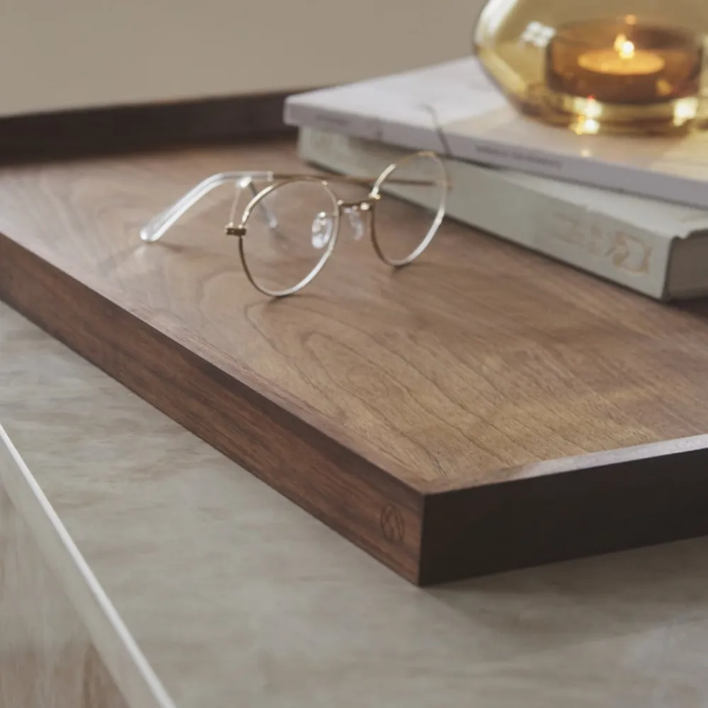 AYTM Møbel Og Interiør>Bakke Unity, valnød, længde 52 cm, bredde 52 cm, træ