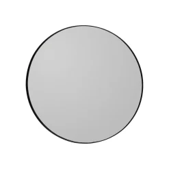 AYTM Møbel Og Interiør>Circum-spejl, grå/sort, Ø 70 cm, glas, MDF-træ