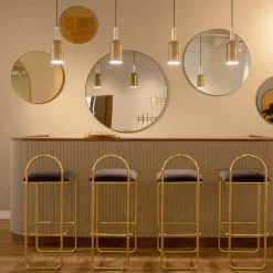 AYTM Møbel Og Interiør>Circum-spejl, klart/gråbrunt, Ø 50 cm, glas, træ