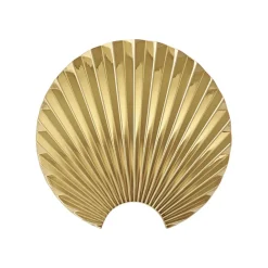 AYTM Concha-krog, guldfarvet, vægdekoration, højde 11,5 cm