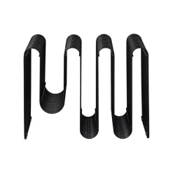 AYTM Curva magasinholder, sort, bredde 40 cm, stål