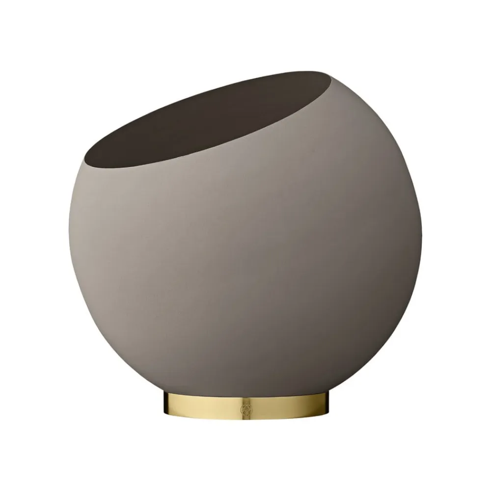 Globe urtepotte, Ø 37 cm, gråbrun, aluminium, stål^AYTM Discount