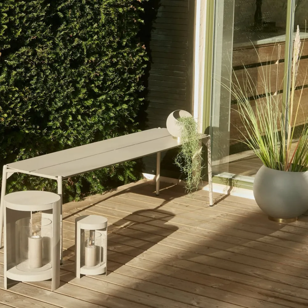 Globe urtepotte, Ø 37 cm, gråbrun, aluminium, stål^AYTM Discount