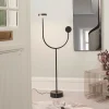 AYTM Gulvlamper|Gulvlamper>LED-gulvlampe Grasil, sort, marmor, højde 127 cm