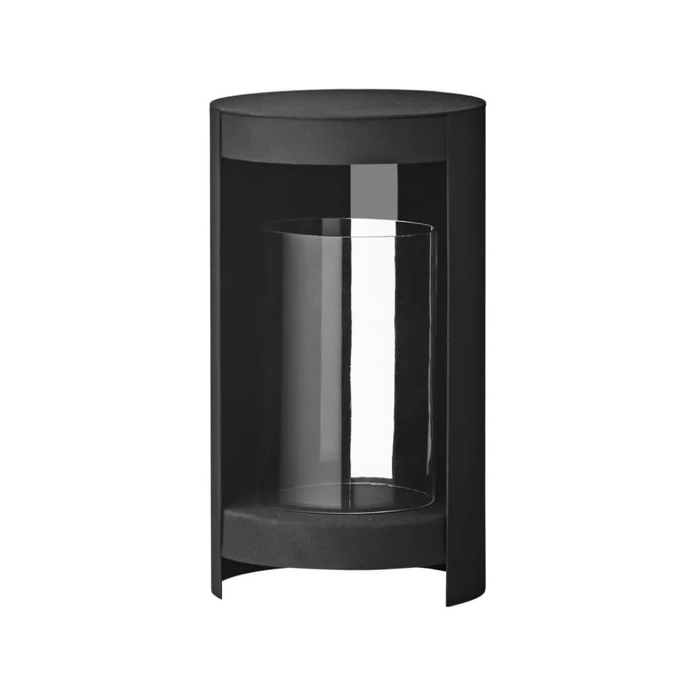 AYTM Møbel Og Interiør>lygte Ora, sort, højde 28,2 cm, glas, aluminium