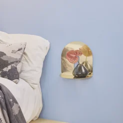 AYTM Lygte Uno, vase, røgfarvet grå, Ø 14 cm, højde 11 cm, glas