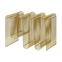 Magasinholder Curva, guld, bredde 40 cm, stål^AYTM Online
