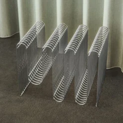 AYTM Møbel Og Interiør>Magasinholder Curva, sølv, bredde 40 cm, stål