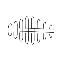 Moveo vægknagerække, bredde 85 cm, sort, stål^AYTM