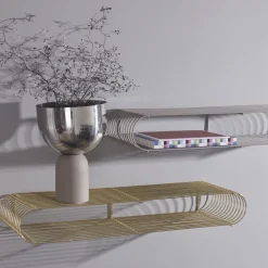 AYTM Torus urtepotte, grå, Ø 22 cm, højde 30,6 cm, jern