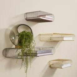 AYTM Vase Globe, Ø 17 cm, røggrå / guld, glas, stål