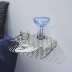 Vase Torus, blå, Ø 25 cm, højde 33 cm, glas^AYTM Clearance