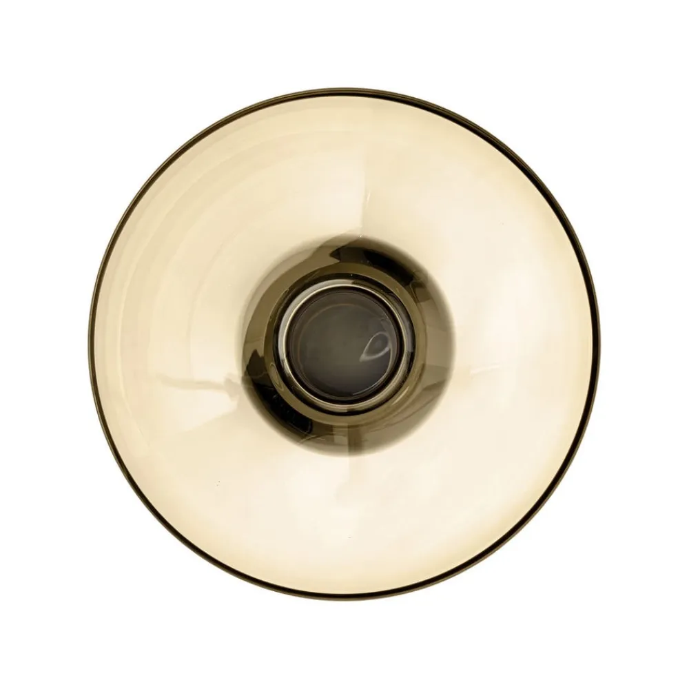 Vase Torus, ravfarvet, Ø 25 cm, højde 33 cm, glas^AYTM Discount