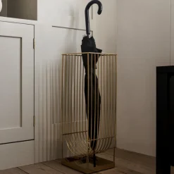 AYTM -paraplyholder Curva, guldfarvet, højde 56 cm, stål