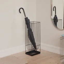 -paraplystander Curva, sort, højde 56 cm, stål^AYTM