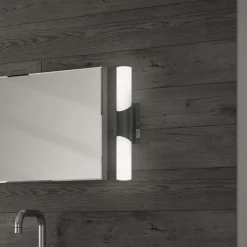 Badeværelses- og spejllampe Klak Brilo, sort, 32 cm^Briloner Sale