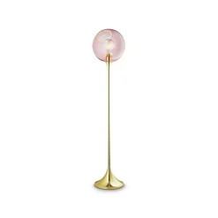 Ballroom gulvlampe, pink, glas, mundblæst, dæmpbar^DESIGN BY US New