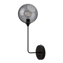 Ballroom Long væglampe, røggrå, glas, mundblæst^DESIGN BY US Clearance