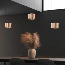 Impulse LED-hængelampe 3 lyskilde roséguld^BANKAMP Outlet