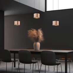 Impulse LED-hængelampe 3 lyskilde roséguld^BANKAMP Outlet