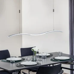 Wave II LED-hængelampe, højdejusterbar^BANKAMP New