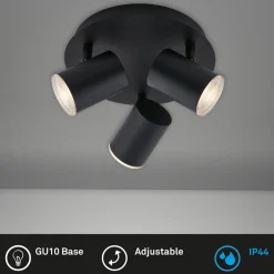 Briloner Banyo Splash loftspot, GU10, IP44 rund 3 lyskilder