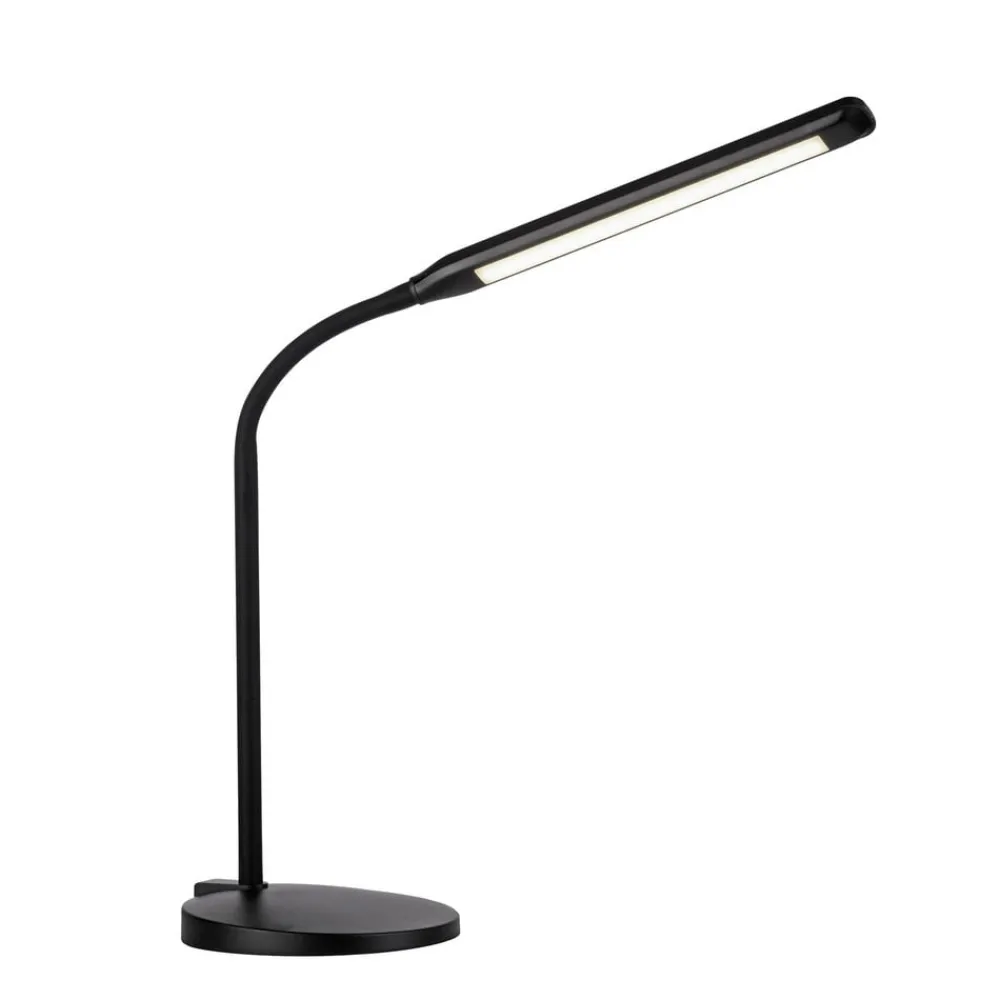 JUST LIGHT. GmbH BARE LYS. Elly LED-bordlampe, ABS, CCT, dæmpbar sort