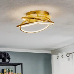 Barna - en gylden designet LED loftlampe^Globo Outlet