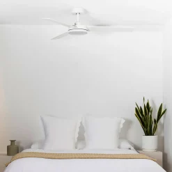 FARO BARCELONA Barth LED-loftventilator med lys, hvid