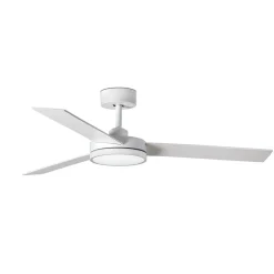 FARO BARCELONA Barth LED-loftventilator med lys, hvid