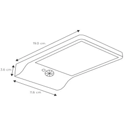 Lucide Basic udendørs LED-væglampe med sensor