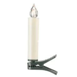 Konstsmide Christmas Batteridrevet juletræslys LED, hvid, 10 lyskilder