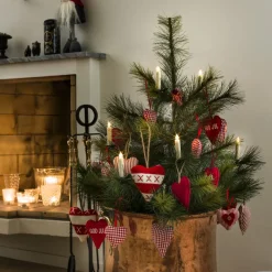 Konstsmide Christmas Batteridrevet juletræslys LED, hvid, 10 lyskilder