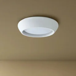 Beacon Lighting Beacon loftlampe Fjord, hvid, gips, Ø 28 cm, GX53