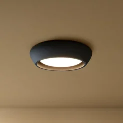 Beacon Lighting Loftlamper|Loftlamper>Beacon loftlampe Fjord, sort, gips, Ø 28 cm, GX53