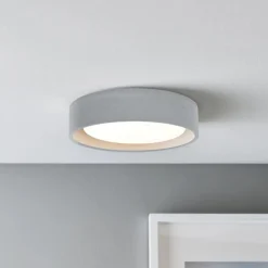 Beacon Lighting Beacon loftlampe Uno, grå, beton, Ø 27 cm, GX53