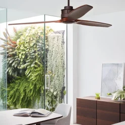 Beacon loftventilator Airfusion Akmani koa/bronze lydløs^Beacon Lighting Outlet