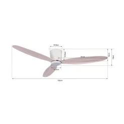 Beacon Lighting Beacon loftventilator Airfusion Radar eg Ø 132 cm støjsvag