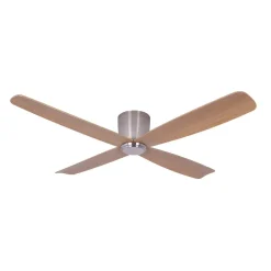 Beacon Lighting Loftventilatorer>Beacon loftventilator Fraser krom/teak DC quiet Ø 132 cm