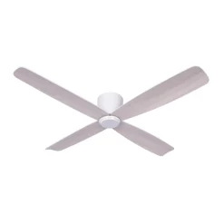 Beacon Lighting Beacon loftventilator Fraser hvid/eg DC quiet Ø 132 cm